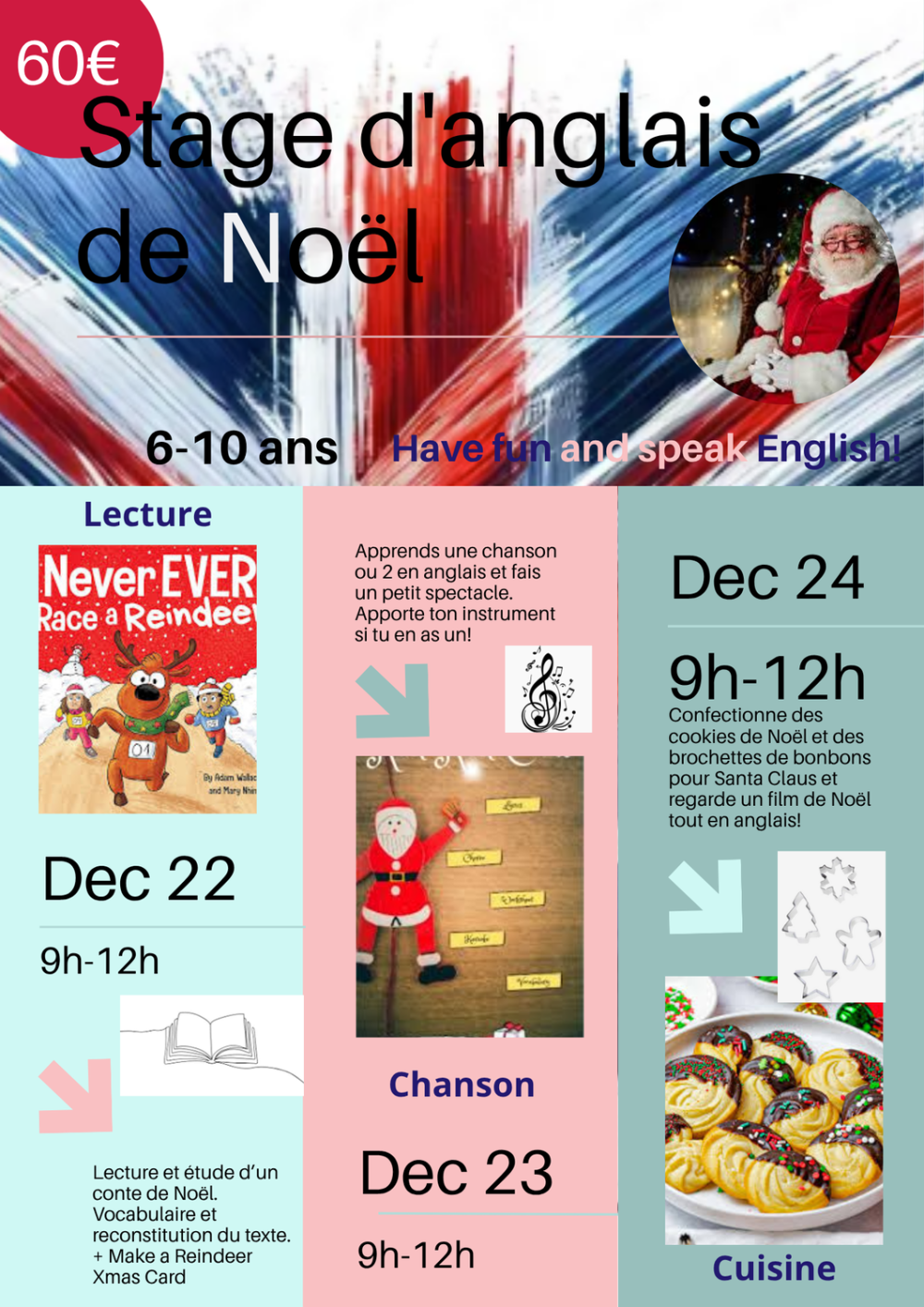 Flyer - Stage d'anglais de Noël (1) (1)