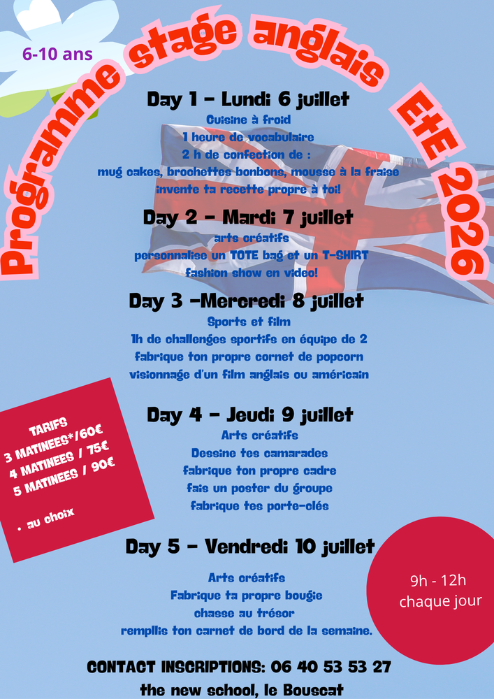 Programme stage affiche  (1)